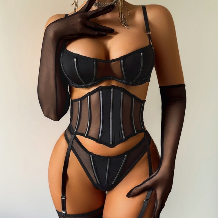 Structured Sheer Corset Lingerie