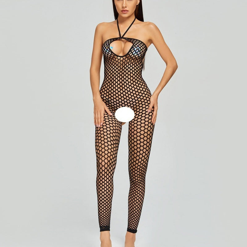 Open Bust Fishnet Bodystocking