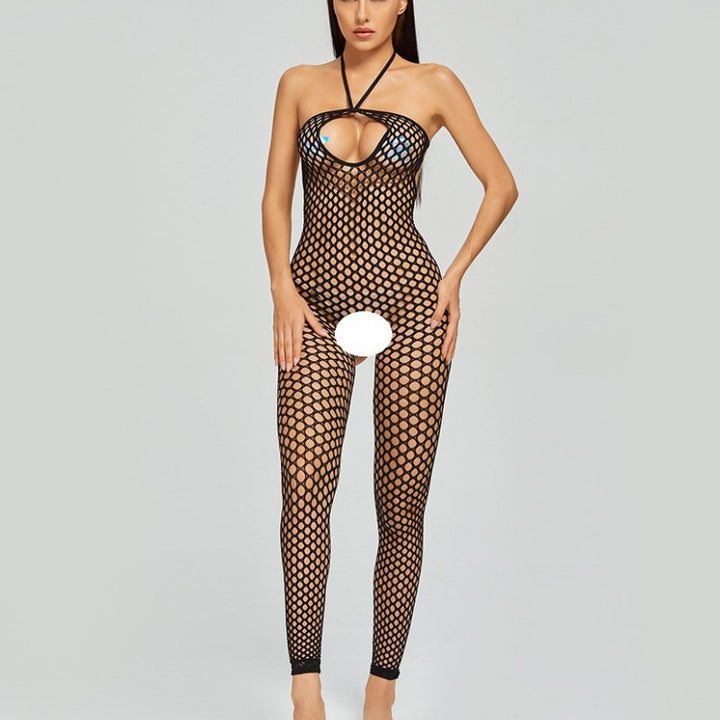 Open Bust Fishnet Bodystocking