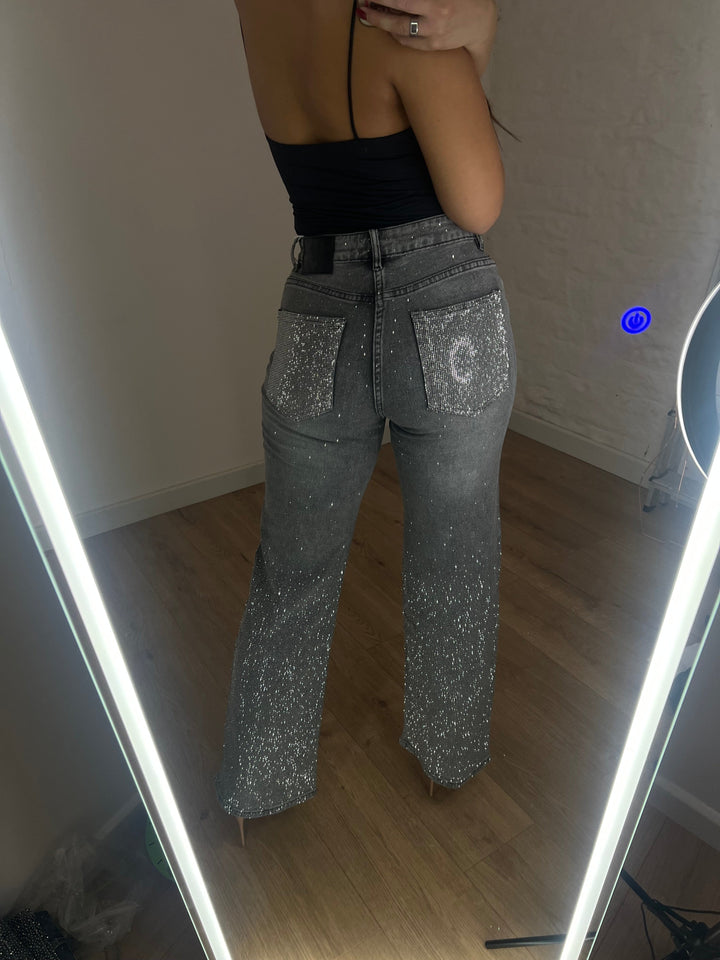 Double Diamanté Pocket Ombré Jeans