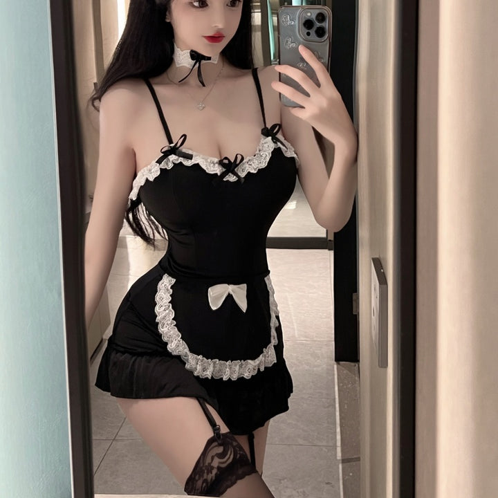 Maid Style Lace Apron Lingerie