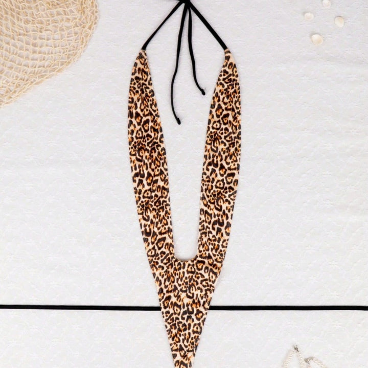 Leopard Plunge Bodysuit
