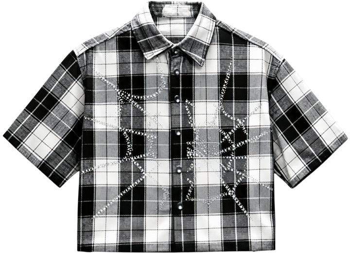 Rhinestone Plaid Shirt