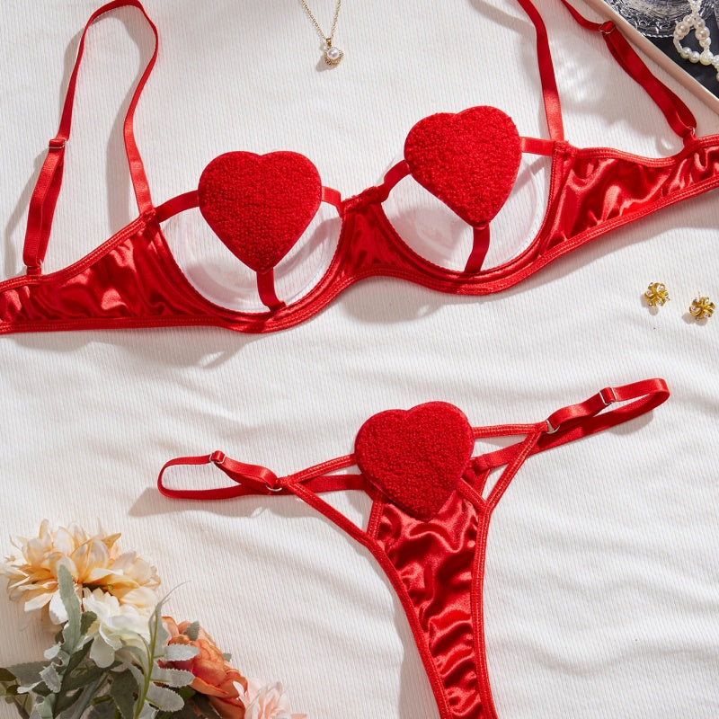 Playful Heart Open Cup Lingerie
