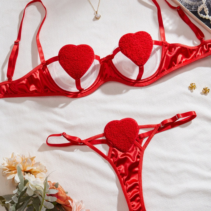 Playful Heart Open Cup Lingerie