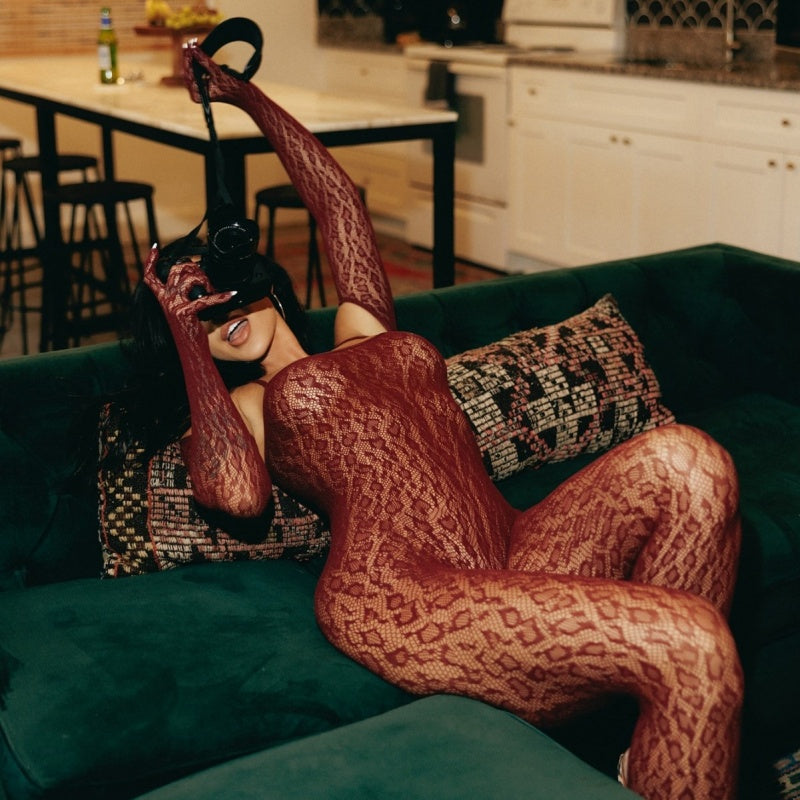 Leopard Fishnet Catsuit