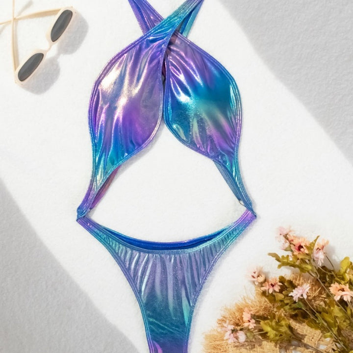 Metallic Cutout Bodysuit