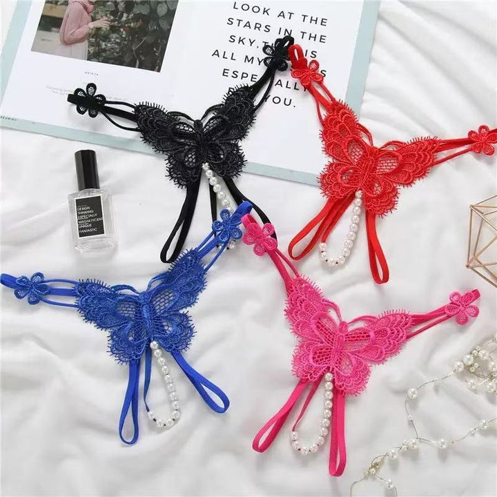 Pearl Butterfly Thong