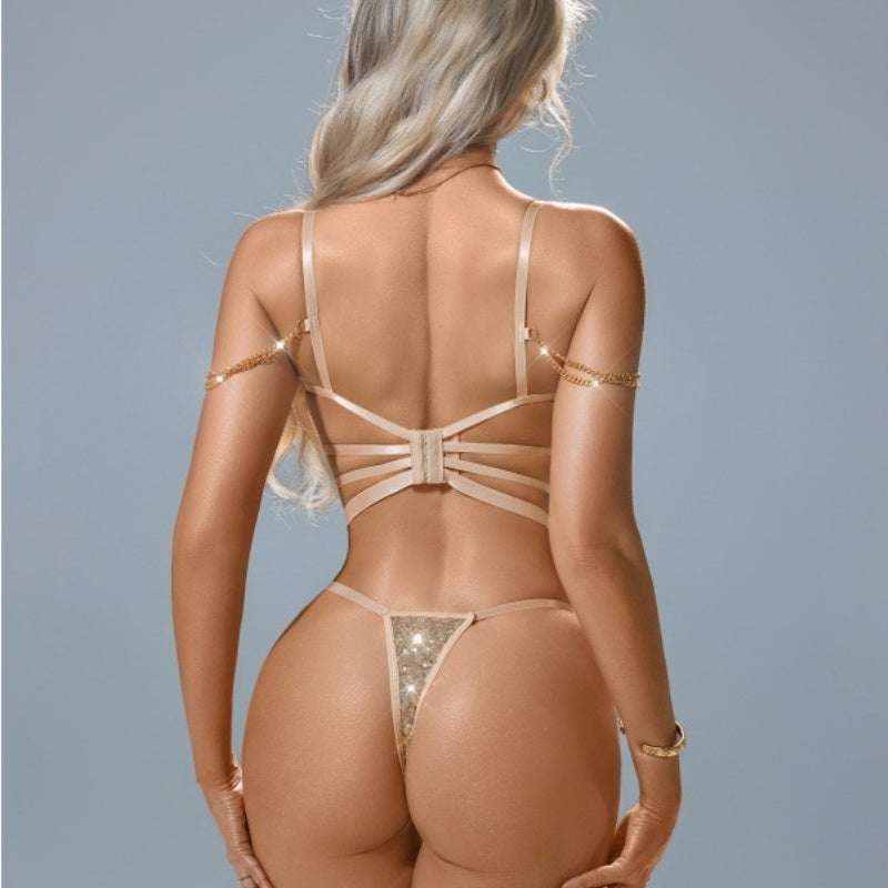 Glitter Strappy Bodysuit