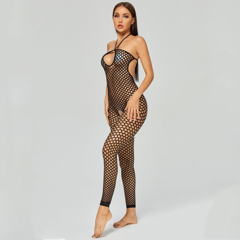Open Bust Fishnet Bodystocking