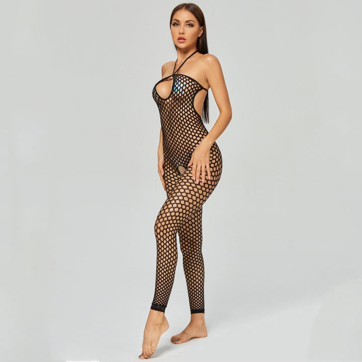 Open Bust Fishnet Bodystocking