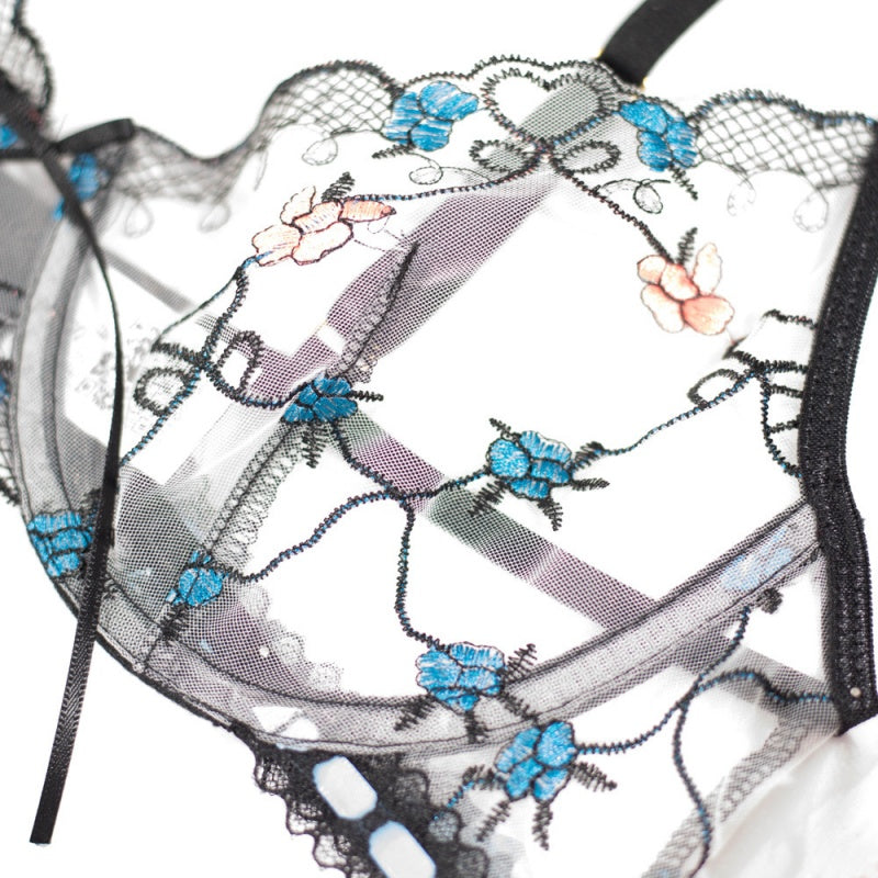 Floral Sheer Garter