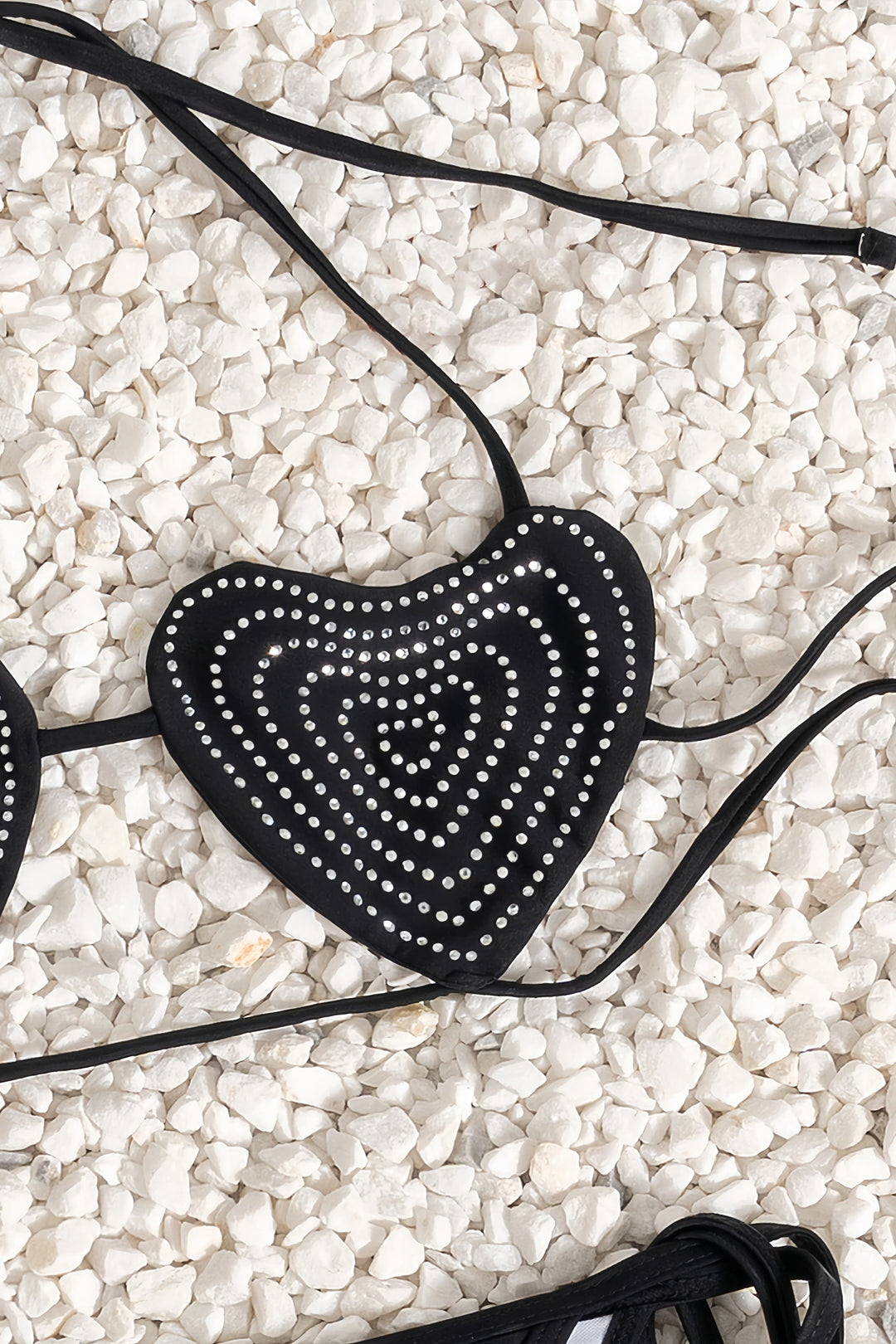 Luxury Rhinestone Embellished Halter Bikini Set