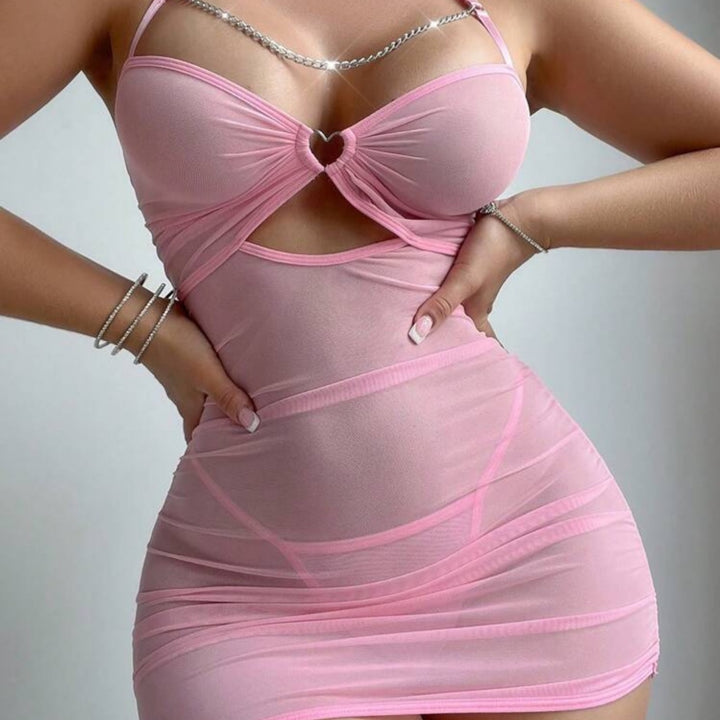 Seductive Chain Cutout Lingerie