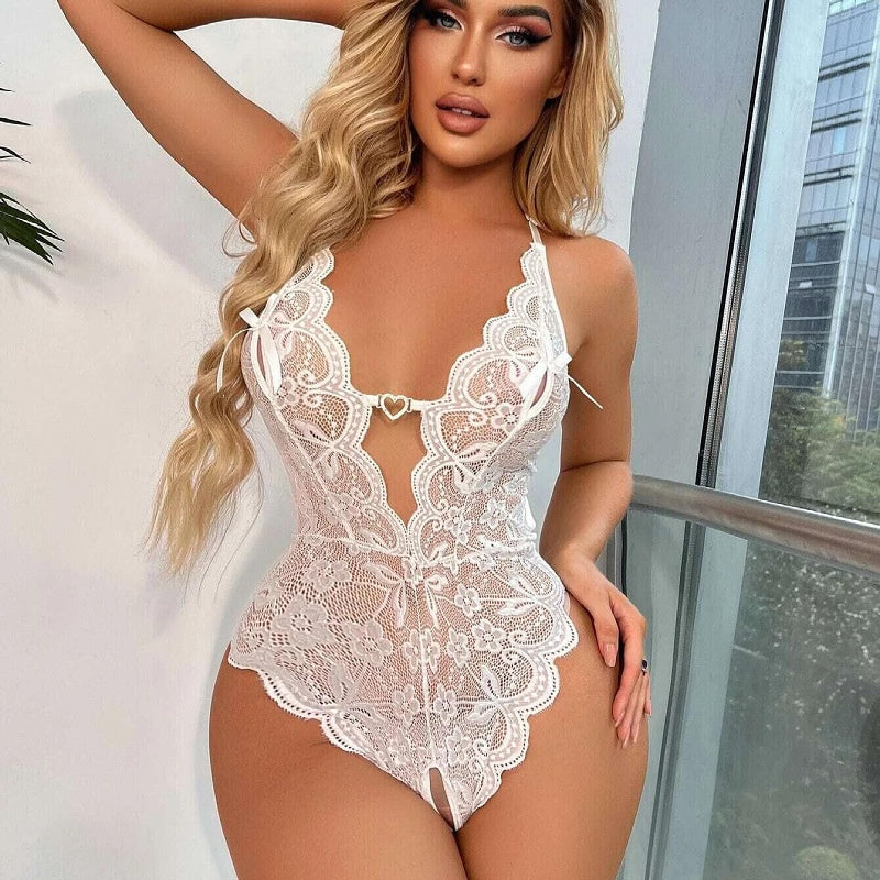 Heart Lace Bodysuit
