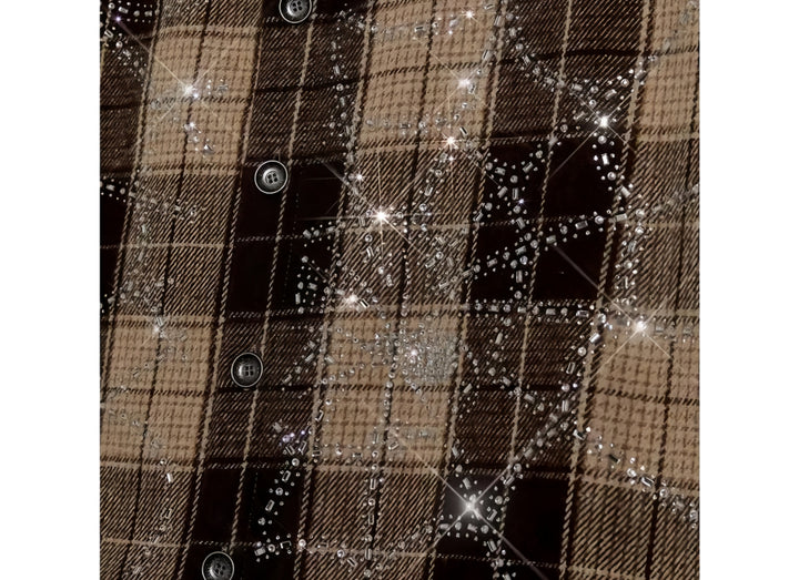 Rhinestone Plaid Shirt