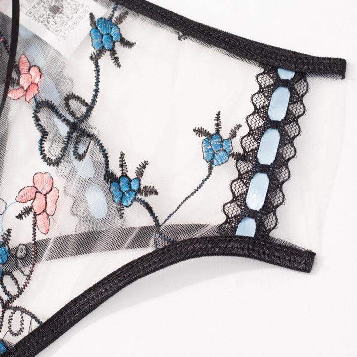Floral Sheer Garter