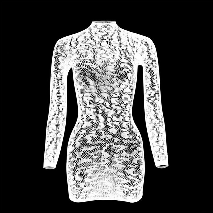 Leopard Sheer Dress