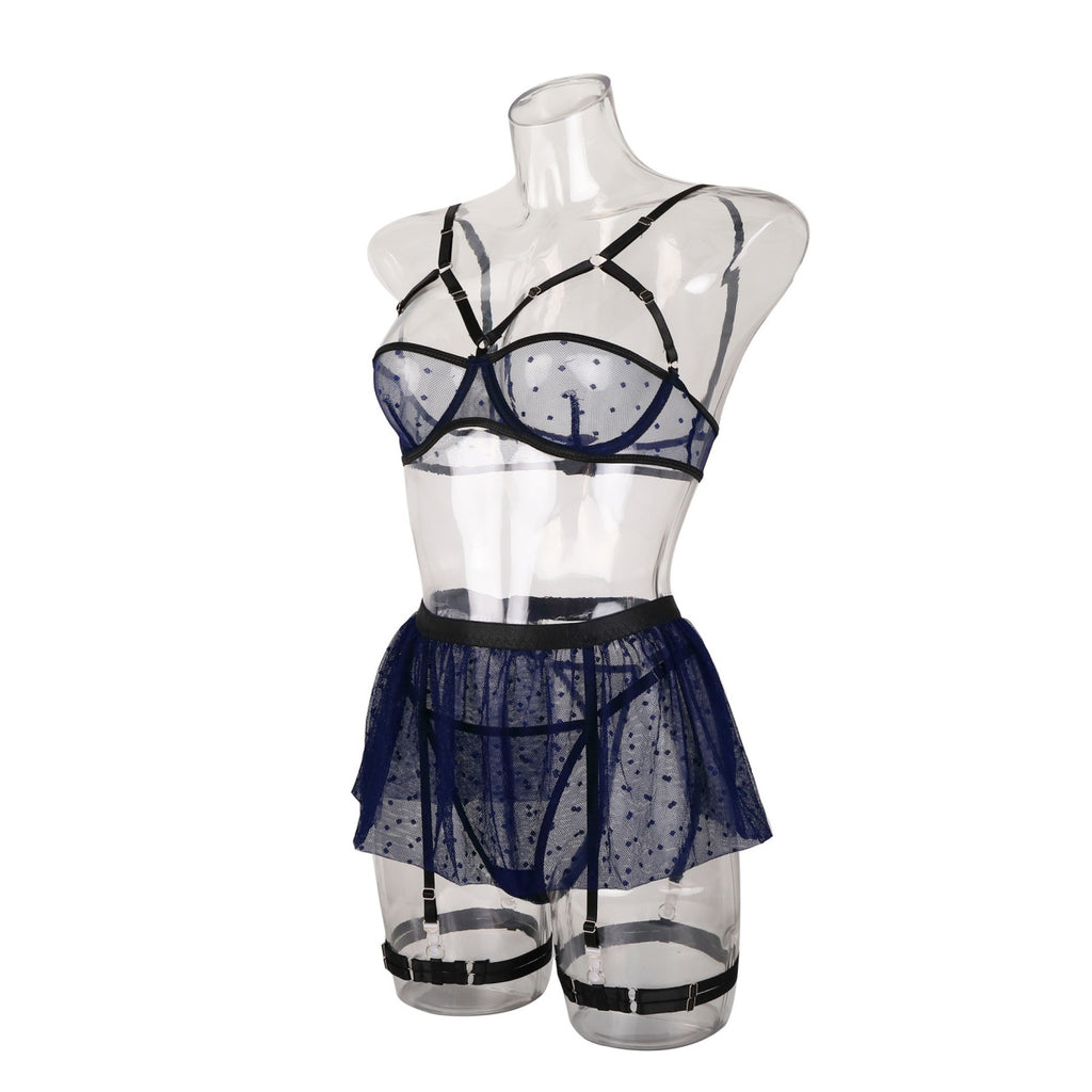 Mysterious Sheer Harness Lingerie