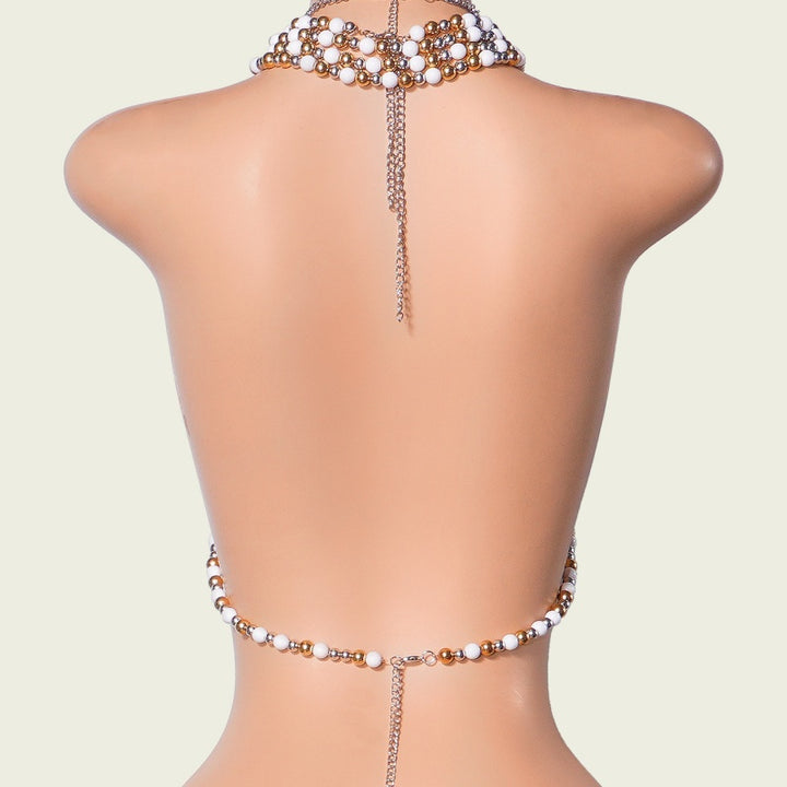 Beaded Halter Bra