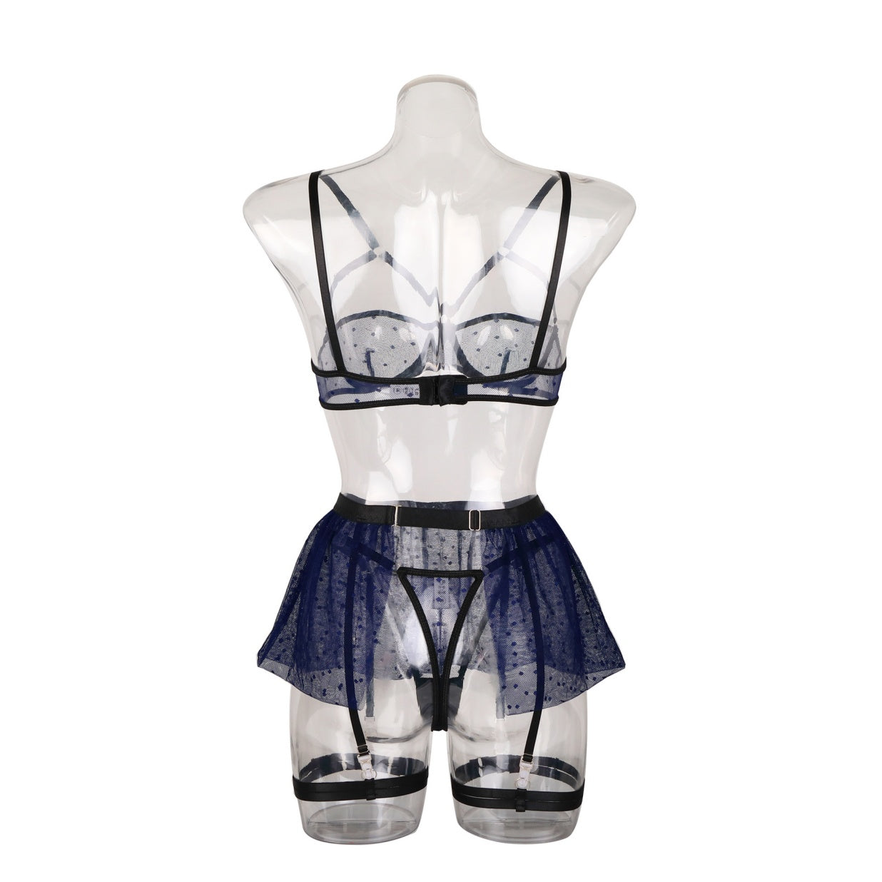 Mysterious Sheer Harness Lingerie