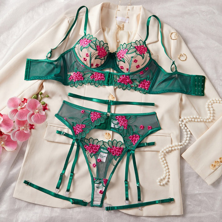 Floral Garter Lingerie