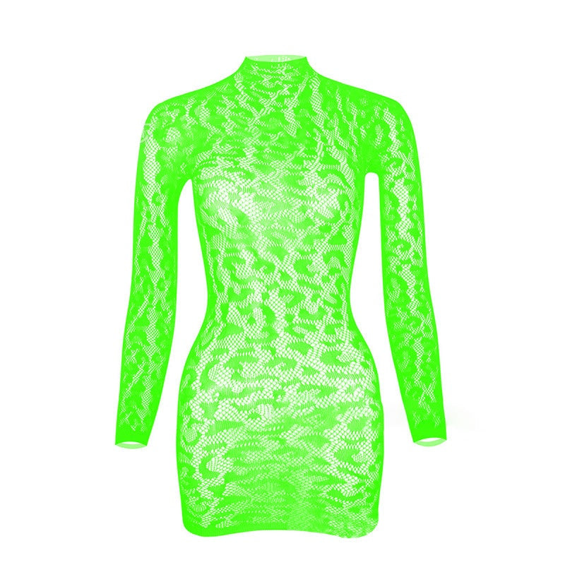 Leopard Sheer Dress