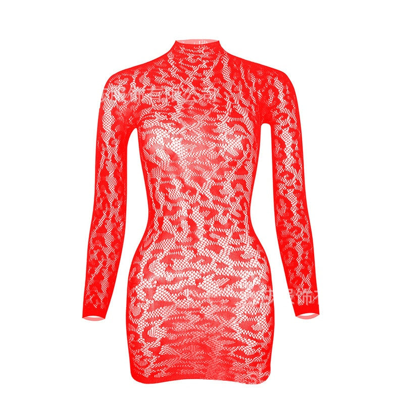 Leopard Sheer Dress