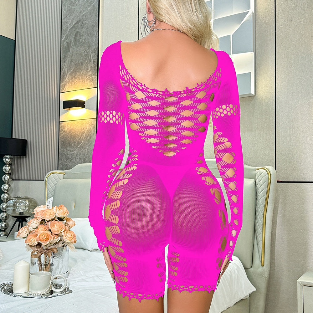 Seductive Lattice Cutout Bodysuit