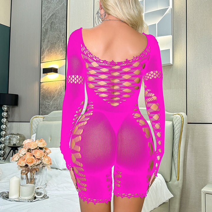 Seductive Lattice Cutout Bodysuit