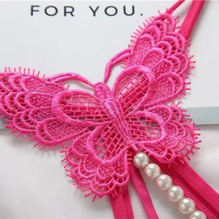 Pearl Butterfly Thong