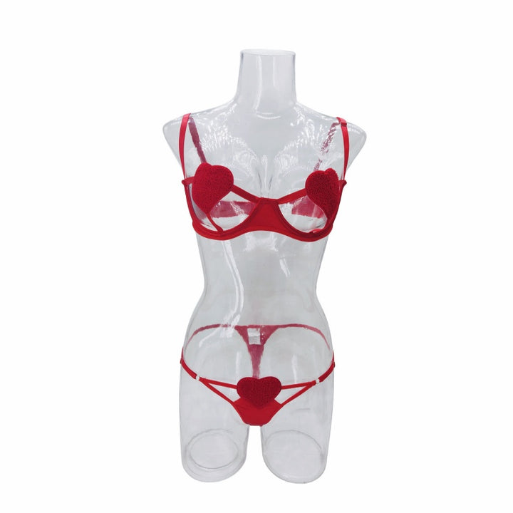 Playful Heart Open Cup Lingerie