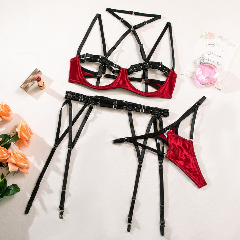 Leopard Print Harness Lingerie