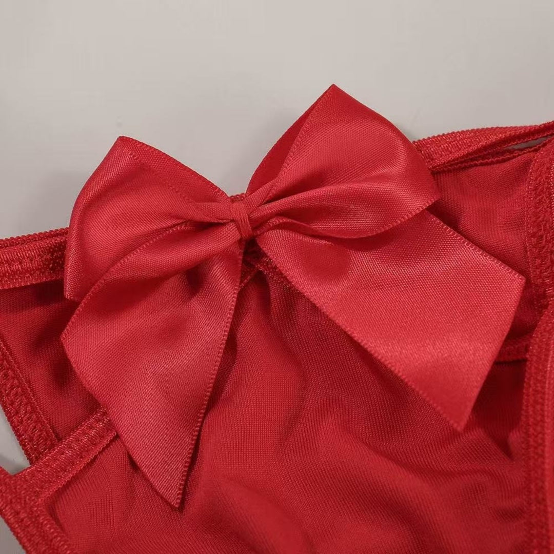 Bow Detail Two Piece Lingerie Set