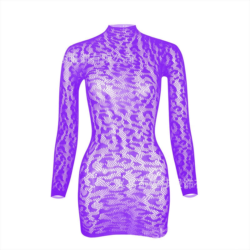 Leopard Sheer Dress