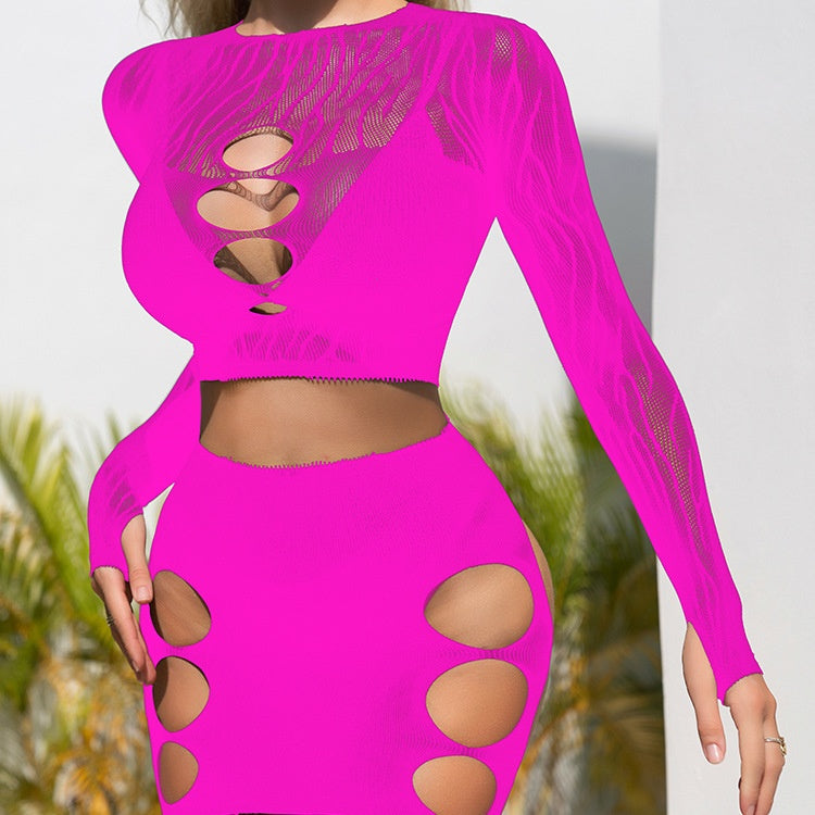 Sexy Cut-Out Mesh Lingerie