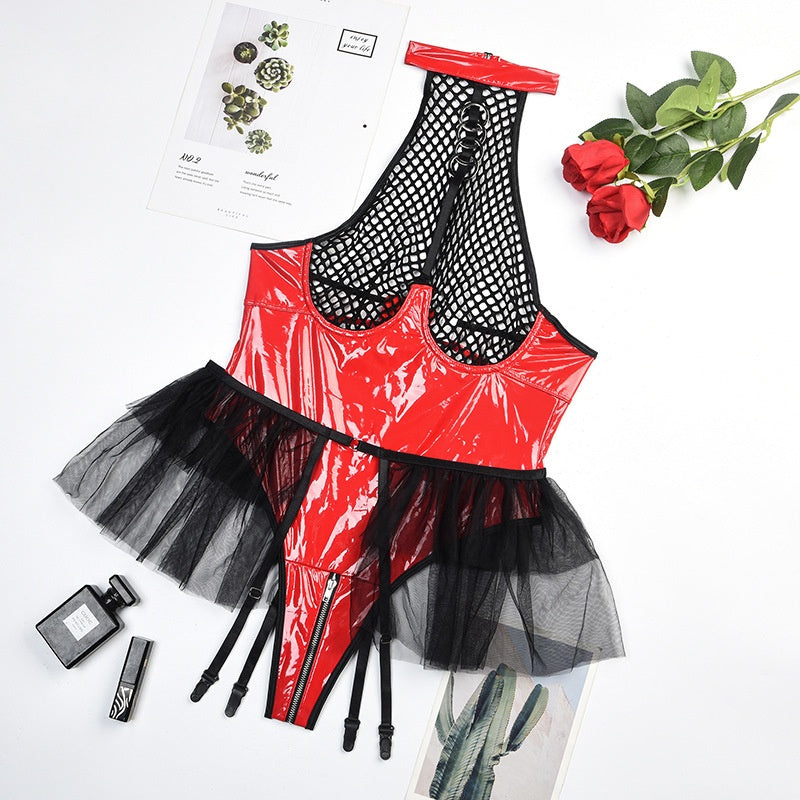 Seductive Fishnet Ring Bodysuit