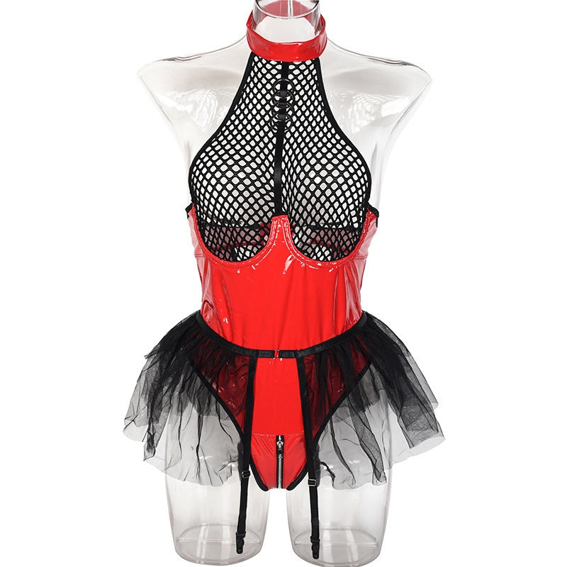 Seductive Fishnet Ring Bodysuit