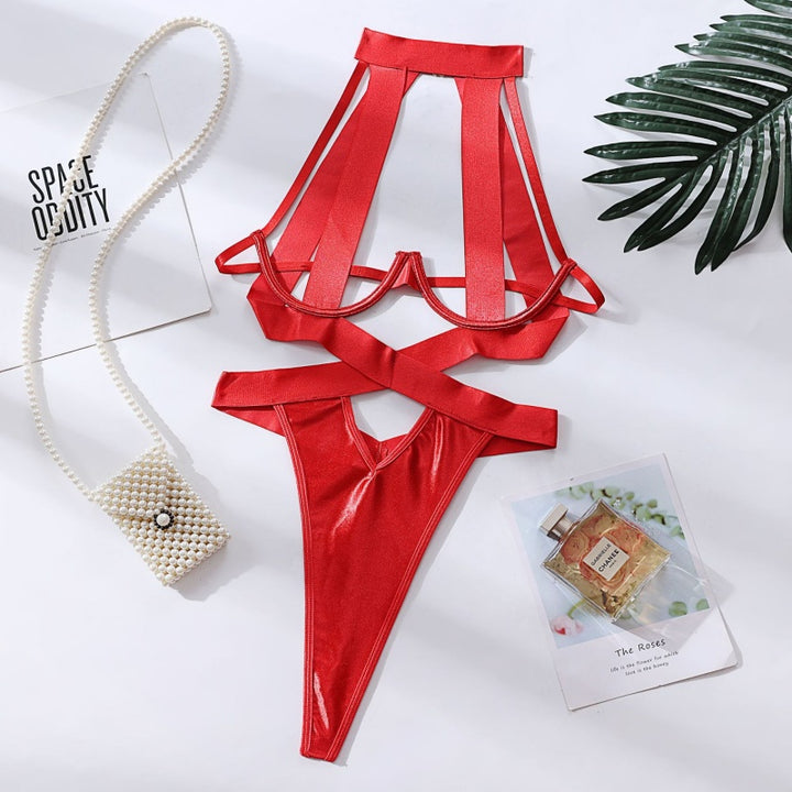 Bold Strappy Cutout Bodysuit