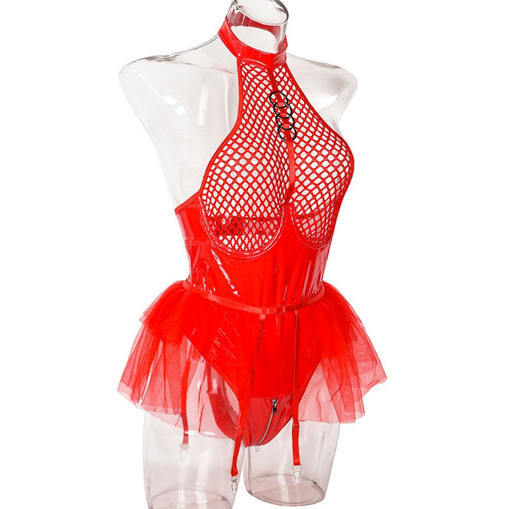 Seductive Fishnet Ring Bodysuit