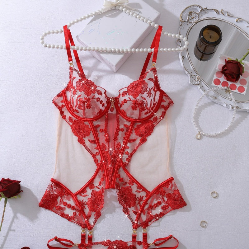 Floral Corset Bodysuit