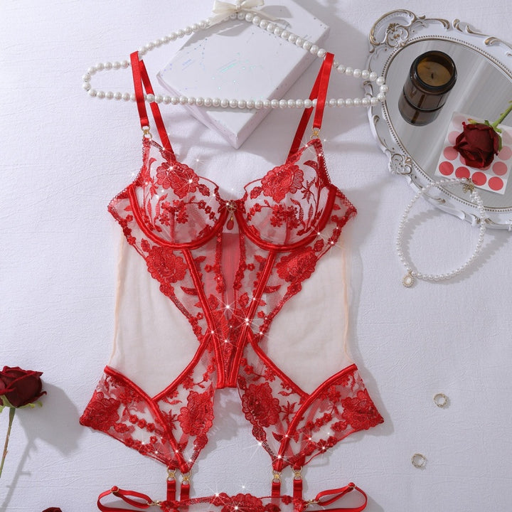 Floral Corset Bodysuit