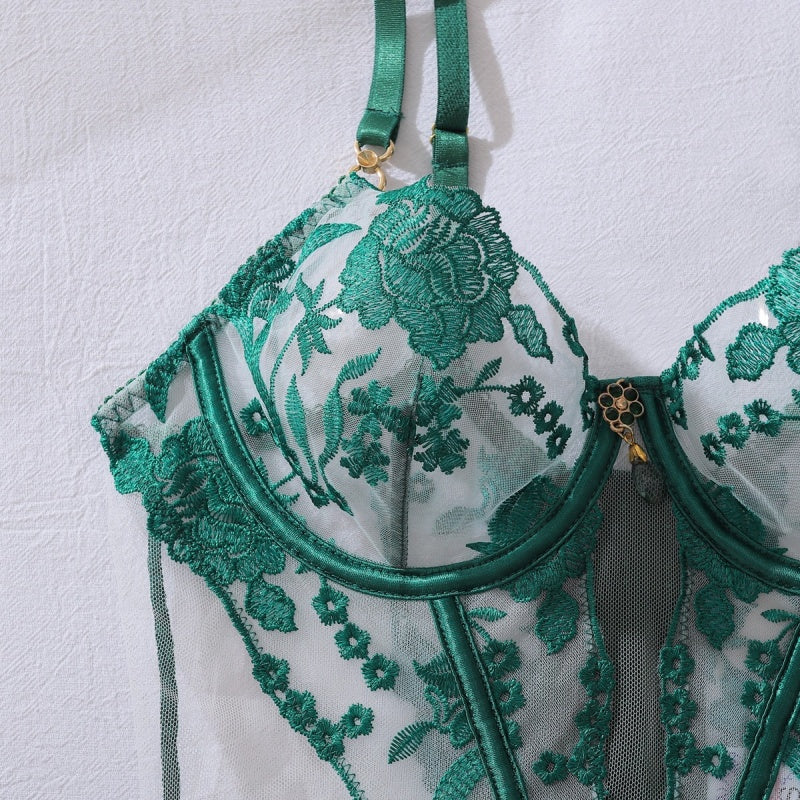 Floral Corset Bodysuit