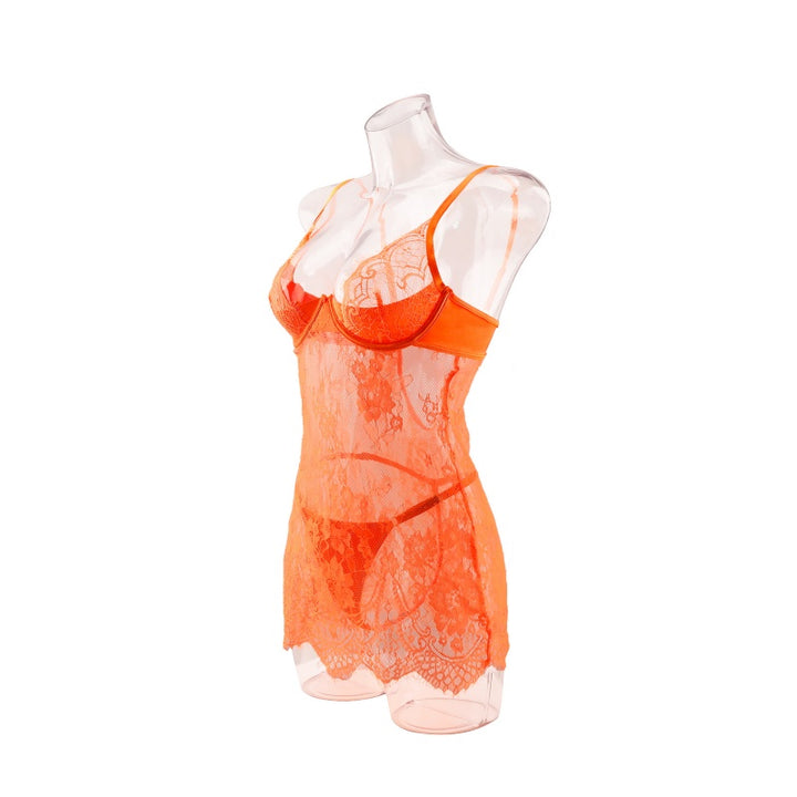 Satin Lace Mini Chemise