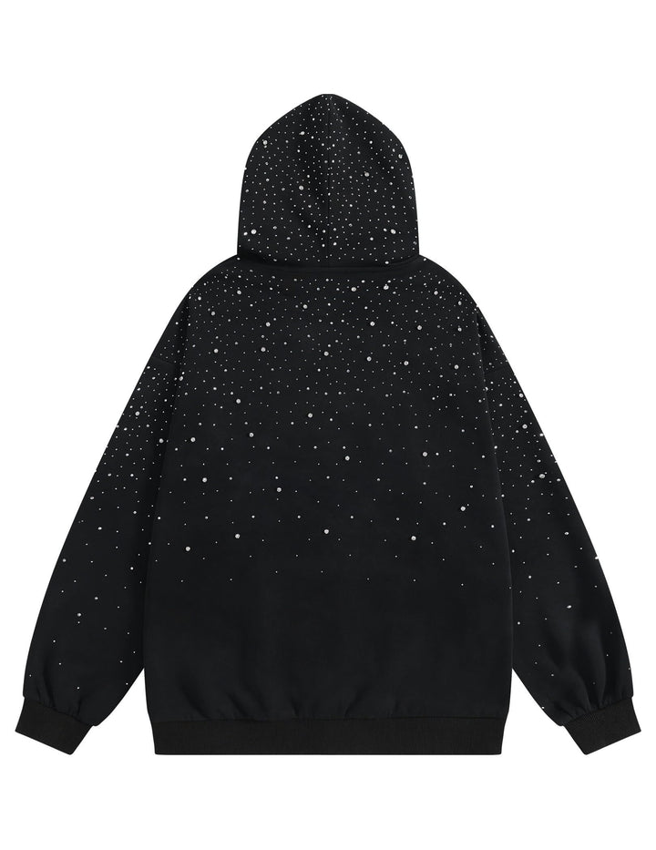 Rhinestone-embellished hoodie