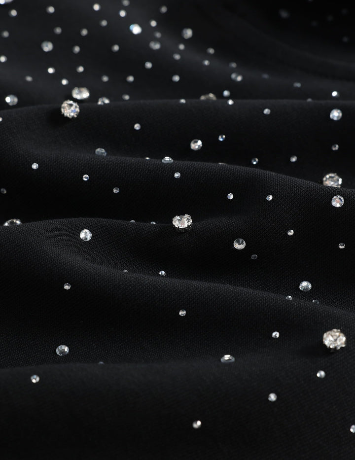 Rhinestone-embellished hoodie