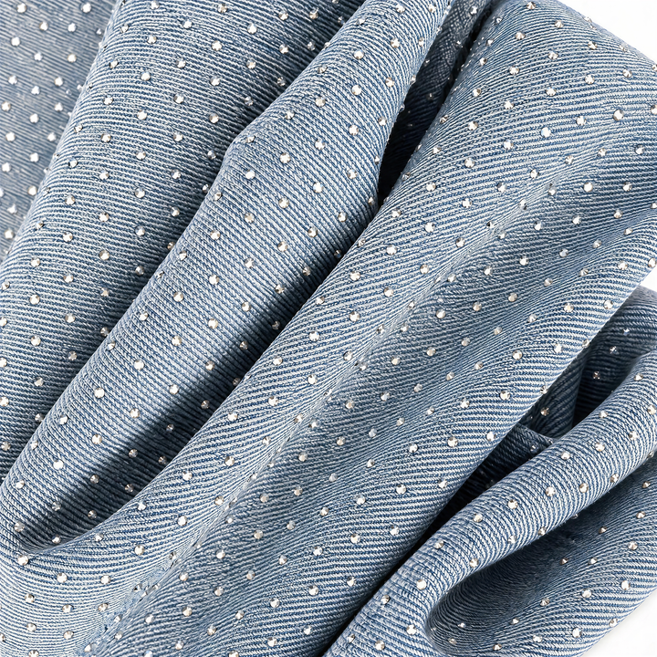Crisscross-waistband jeans
