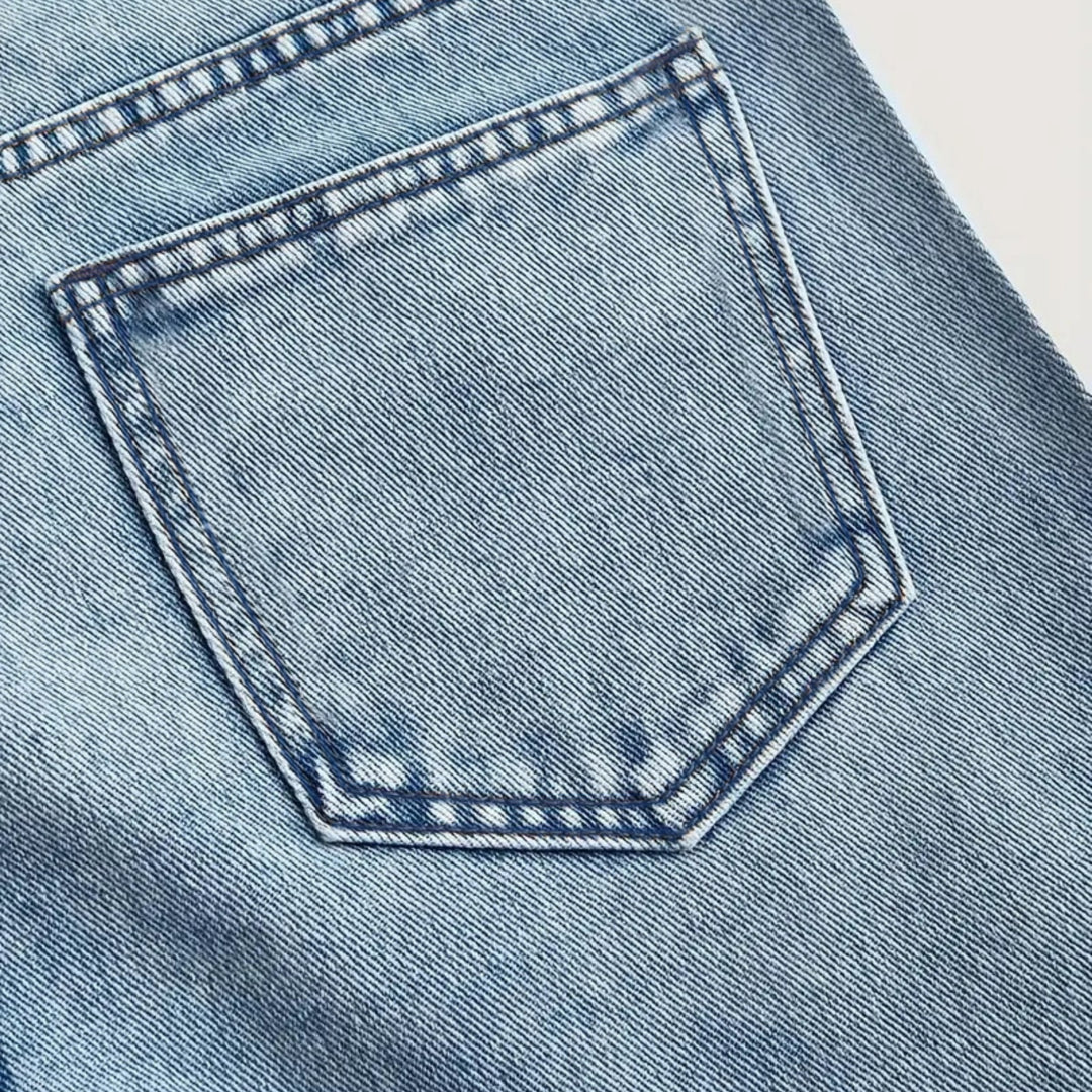 Women’s Rhinestone-Embellished Wide-Leg Jeans