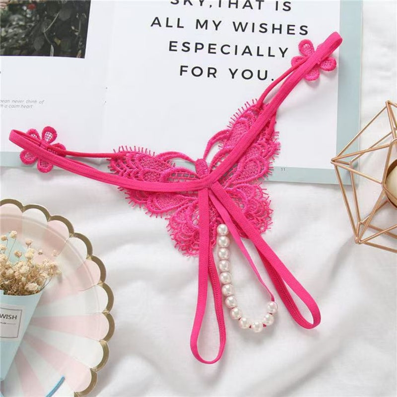 Pearl Butterfly Thong