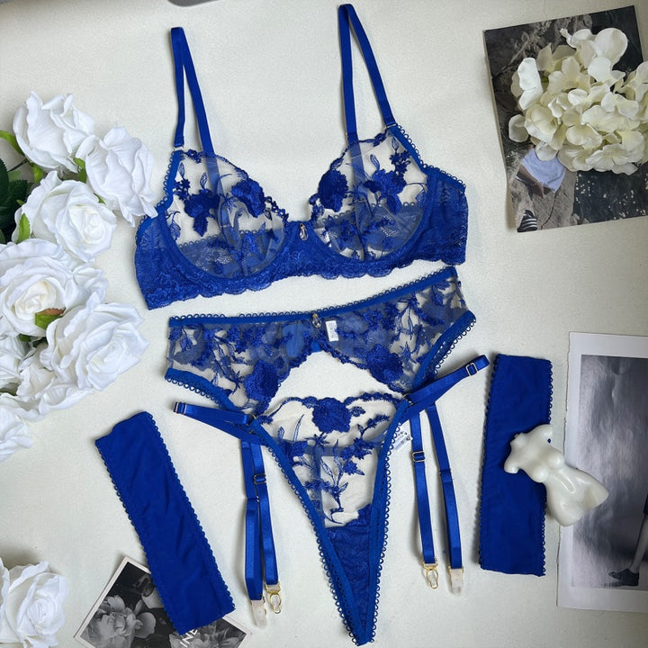 Heavy Embroidery Lace Strappy